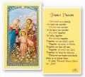  "Family Prayer" Laminated Prayer/Holy Card (25 pc) 