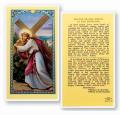  "Prayer to the Wound in the Shoulder" Laminated Prayer/Holy Card (25 pc) 