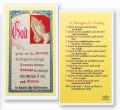  "A Thought for Today" Laminated Prayer/Holy Card (25 pc) 