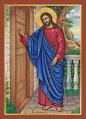  Christ Knocking - Sympathy/Deceased Mass Card - 25/Bx 