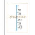  I Am the Resurrection - Sympathy/Deceased Mass Card - 100/Bx 