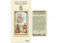  Virgen de la Merced Prayer Card w/Medal 