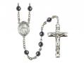  St. Jeanne Jugan Centre Rosary w/Hematite Beads 