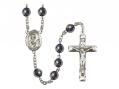  St. Paul the Apostle Centre Rosary w/Hematite Beads 