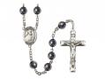  St. Thomas the Apostle Centre Rosary w/Hematite Beads 