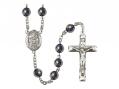  St. Jerome Centre Rosary w/Hematite Beads 