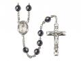 St. Joseph Marello Centre Rosary w/Hematite Beads 