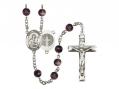  St. Benedict Center Rosary w/Brown Beads 