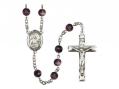  St. Camillus of Lellis Centre Rosary w/Brown Beads 