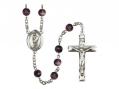  St. Florian Centre Rosary w/Brown Beads 