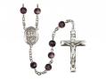  St. George Centre Rosary w/Brown Beads 