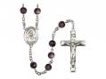  St. Louise de Marillac Centre Rosary w/Brown Beads 