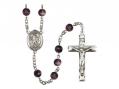  St. Lazarus Centre Rosary w/Brown Beads 