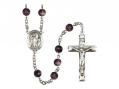  St. Richard Centre Rosary w/Brown Beads 