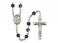  St. Isabella of Portugal Centre Rosary w/Brown Beads 