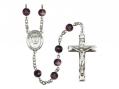 St. Damien of Molokai Centre Rosary w/Brown Beads 