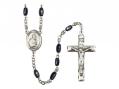  St. Peter the Apostle Centre Rosary w/Black Onyx Beads 