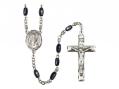  St. Lucy Centre Rosary w/Black Onyx Beads 