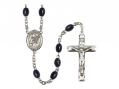  St. Agatha Center Rosary w/Black Onyx Beads 