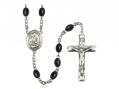  St. Gerard Majella Centre Rosary w/Black Onyx Beads 