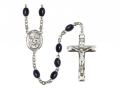  St. Kevin Centre Rosary w/Aurora Borealis Garnet Beads 