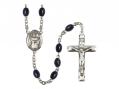  St. Casimir of Poland Centre Rosary w/Black Onyx Beads 