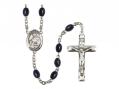  St. Agnes of Rome Center Rosary w/Black Onyx Beads 