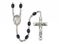  St. Catherine of Alexandria Centre Rosary w/Black Onyx Beads 