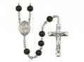  St. Isabella of Portugal Centre Rosary w/Black Onyx Beads 