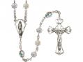  Rosary w/Swarovski Capped Our Father Beads 