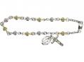  Rosary Bracelet w/Corregated Bead 