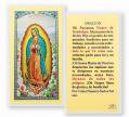  "PURISIMA VIRGEN DE GUADALUPE" Laminated Prayer/Holy Card (25 pc) 