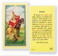  "ORACION A SAN MARTIN CABALLERO" Laminated Prayer/Holy Card (25 pc) 