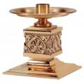  Combination Finish Bronze Altar Candlestick: 9035 Style - 7" Ht 