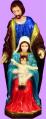  Holy Family Statue in Indoor/Outdoor Vinyl Composition, 24"H 