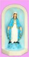  Grotto w/Colored Our Lady of Grace Statue - Indoor/Outdoor Vinyl Composition, 33"H 