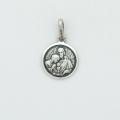  Sterling Silver Small Round First Communion Medal 