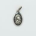  Sterling Silver Small Oval Guardian Angel Medal 