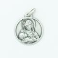  Sterling Silver Medium Round Our Lady Of Divine Providence Medal 