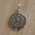  Sterling Silver Medium Round Our Lady Of Pompeii Medal 