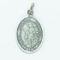  Sterling Silver Large Oval Saint Florian Medal 