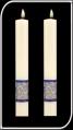  Sea of Galilee Paschal Side Candles 1 1/2" x 12" 
