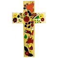  Flowered Wood "Cross of Hope" from El Salvador (2 1/2", 4", 6", 12") 