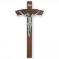  Crucifix in Walnut Wood for Church & Home (13") 