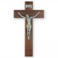  Crucifix in Walnut Wood for Church & Home (12") 