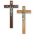  Crucifix in Walnut or Beech Wood for Church & Home (18") 