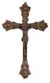  Antiqued Brass Crucifix, 12.5" 