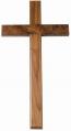  10" Beveled Cross in Walnut Wood 