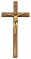  Beveled 20" Crucifix in Walnut Wood - Angelia Tripi Corpus 