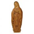  Our Lady of Lourdes Relief Statue in Oak Wood, 60"H 
